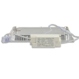 LED Downlight 15W eckig ultraflach silber neutralweiß dimmbar - Beleuchtung