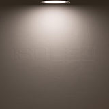 LED Downlight, 12W, rund, ultraflach, silber, neutralweiß, dimmbar