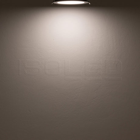 LED Downlight, 12W, rund, ultraflach, silber, neutralweiß, dimmbar