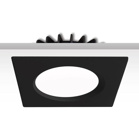 Cover Aluminium rückversetzt schwarz für Sys-90
