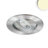 LED Einbauleuchte Slim68 Alu gebürstet rund 9W warmweiß dimmbar - Beleuchtung