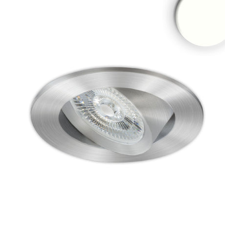 LED Einbauleuchte Slim68 Alu gebürstet rund 9W neutralweiß dimmbar - Beleuchtung