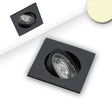 LED Einbauleuchte Slim68 schwarz eckig 9W warmweiß dimmbar - Beleuchtung