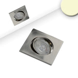 LED Einbauleuchte Slim68 Alu gebürstet eckig 9W warmweiß dimmbar - Beleuchtung