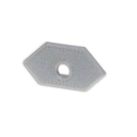 Endkappe E205 für LED Fliesenprofil Ausseneck, mit Kabeldurchführung, 1STK