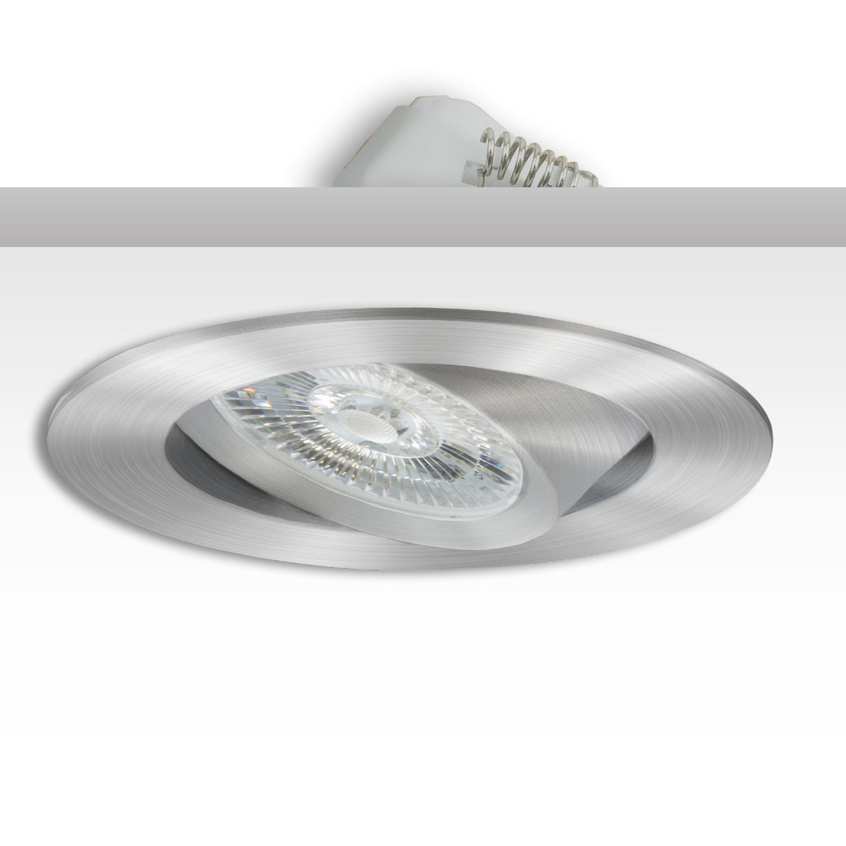 LED Einbauleuchte Sunset Slim68 Alu, rund, 9W, 1800-2800K, Dimm-to-warm