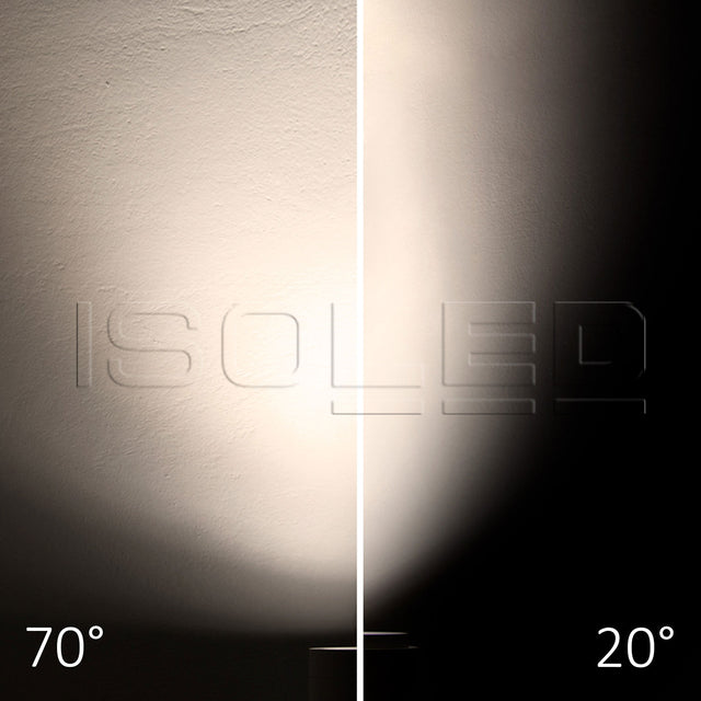 3-Phasen Schienen-Strahler fokussierbar 34W 20°-70° schwarz matt Fruit 3000K - Beleuchtung
