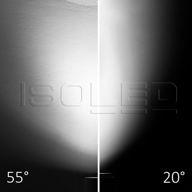 3-Phasen Schienen-Strahler fokussierbar 8W 20°-55° weiß matt 4000K dimmbar - Beleuchtung