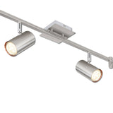 Deckenstrahler nickel matt 6xGU10 Fassung exkl. Leuchtmittel - Beleuchtung
