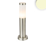 Pollerleuchte 450 Edelstahl IP44 warmweiß inkl. E27 LED Leuchtmittel 9W - Beleuchtung