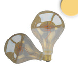 E27 Vintage Line LED Roundbulb A125 unregular Amber 4W 2200K - Beleuchtung