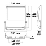 LED Fluter HEQ 240W 110° 4000K IP66 - Beleuchtung