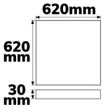 LED Panel Backlight Line 625 UGR<19 8H/8H CRI90 36W neutralweiß dimmbar - Beleuchtung