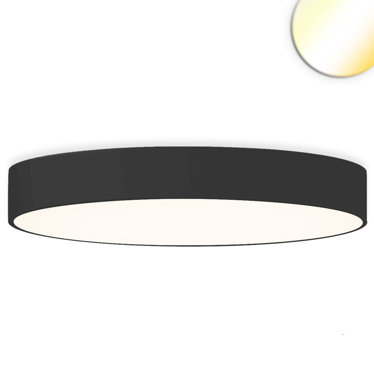 LED Deckenleuchte schwarz, 160W, rund, DN1000, ColorSwitch 3000|3500|4000K, dimmbar