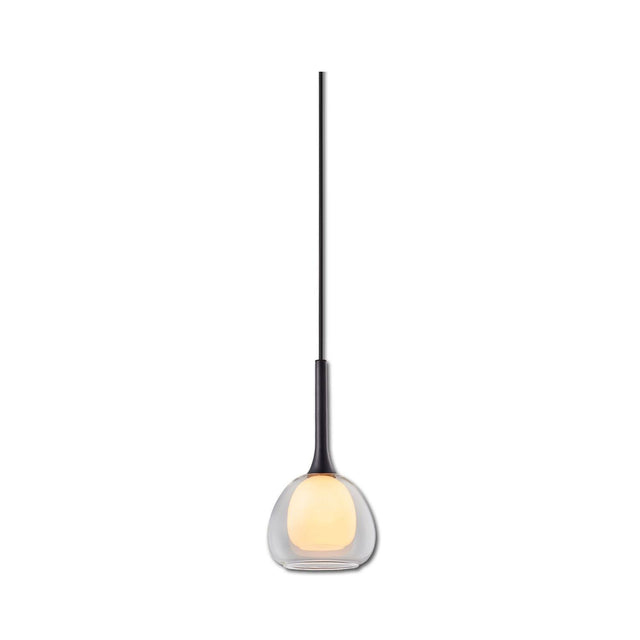 Pendelleuchte clear/white Glas E14 50-300cm exkl. Leuchtmittel exkl. Baldachin - Beleuchtung