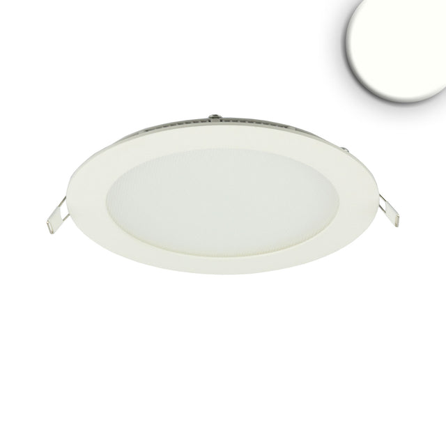 LED Downlight 12W rund ultraflach blendungsreduziert weiß neutralweiß dimmbar CRI90 - Beleuchtung