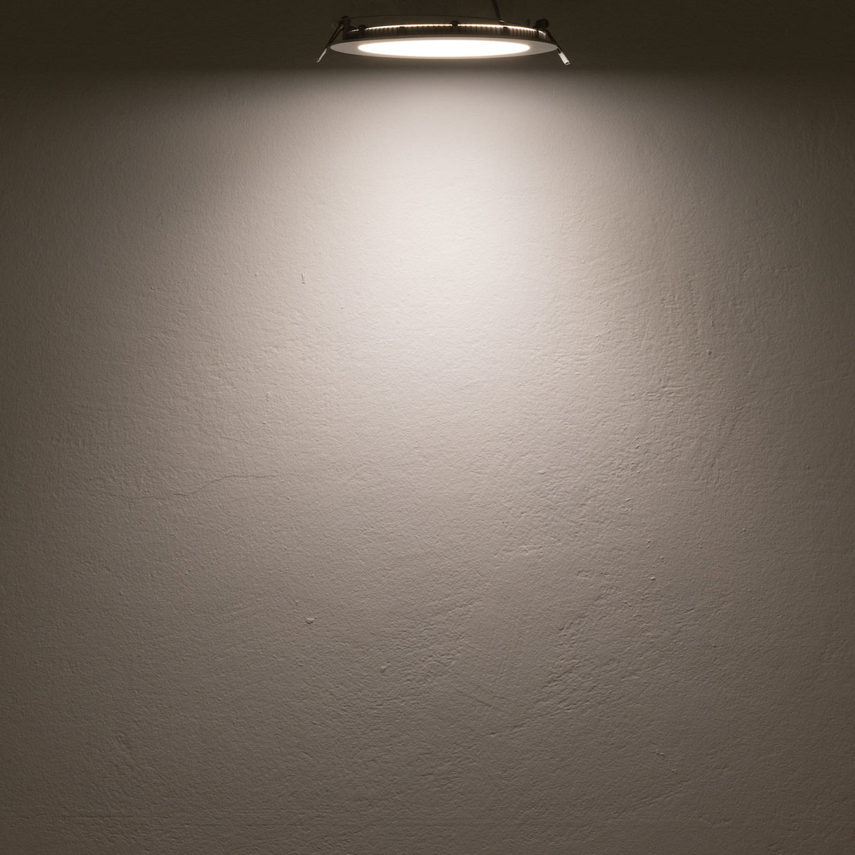 LED Downlight, 12W, rund, ultraflach, blendungsreduziert, weiß, neutralweiß, dimmbar CRI90