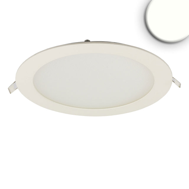 LED Downlight 18W rund ultraflach blendungsreduziert weiß neutralweiß CRI90 - Beleuchtung