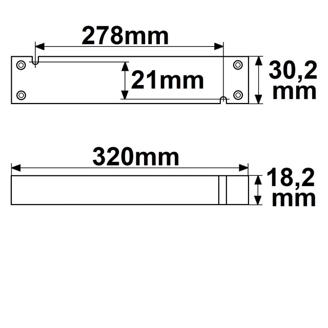 LED Trafo 24V/DC 0-100W ultraslim SELV - Beleuchtung