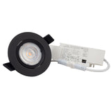 LED Einbauleuchte Slim68 Alu schwarz rund 9W warmweiß DALI dimmbar - Beleuchtung
