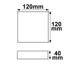 LED Deckenleuchte PRO weiß 8W eckig 120x120mm ColorSwitch 2700|3000|4000K dimmbar - Beleuchtung