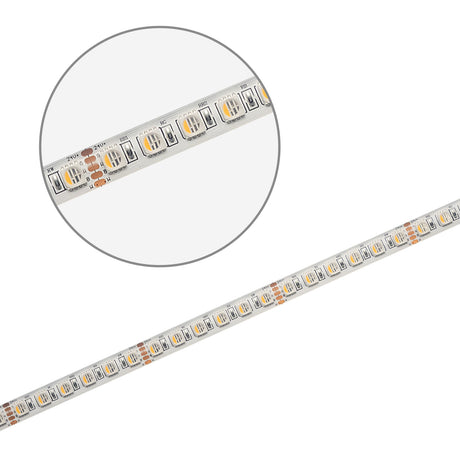 LED SIL RGB + WW Flexband 24V DC 19W 4in1 Chip 5m Rolle 96 LED/m - Beleuchtung