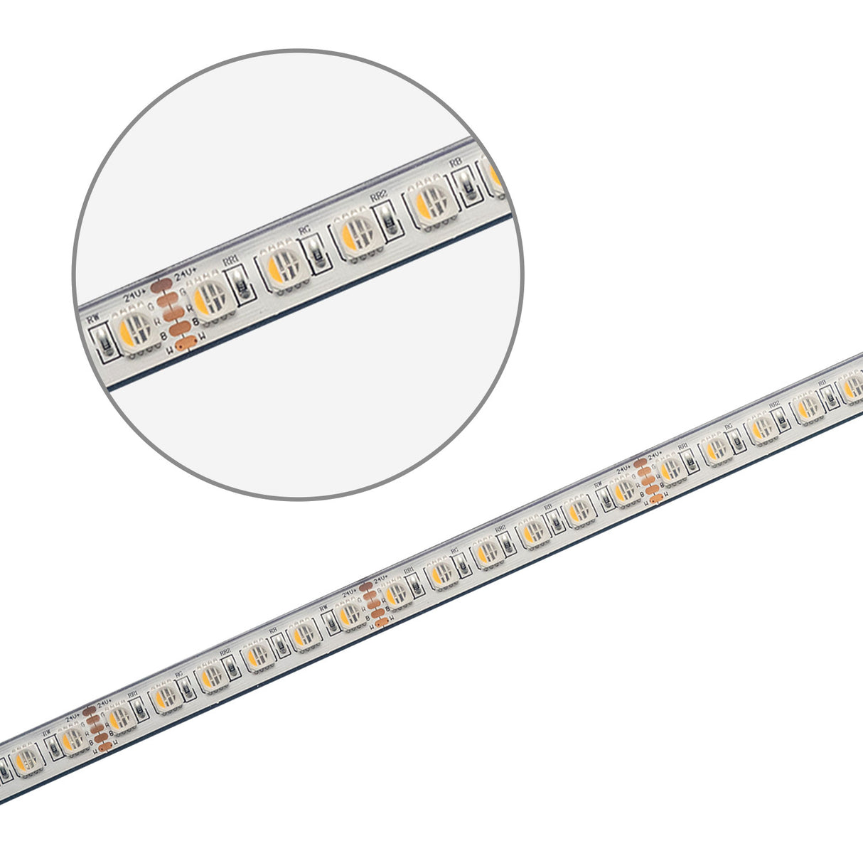 LED AQUA RGB+WW Flexband, 24V DC, 19W, IP68, 5m Rolle, 96 LED/m