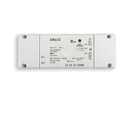 DALI-2 Interface Bluetooth 5.0 Master-Controller inkl. App 100-240V AC - Beleuchtung
