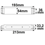 LED PWM-Trafo 24V/DC 0-75W IP20 Push/DALI dimmbar SELV - Beleuchtung