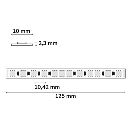 LED RGB + WW Flexband 48V DC 19W IP20 20m Rolle 96 LED/m - Beleuchtung