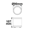 LED Deckenaufbaustrahler IP65 schwarz 10W ColorSwitch 3000|4000|5000K dimmbar - Beleuchtung