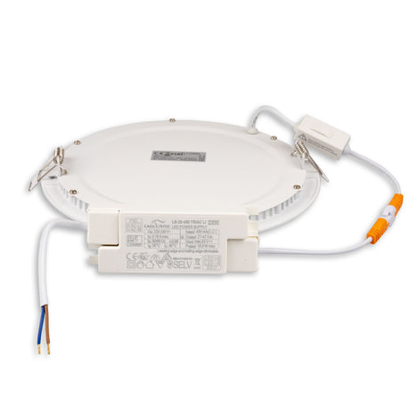 LED Downlight 18W rund ultraflach weiß 225mm ColorSwitch 3000|3500|4000K dimmbar - Beleuchtung