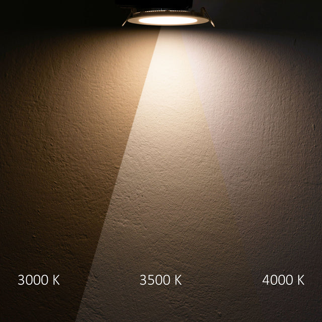 LED Downlight 18W rund ultraflach schwarz 225mm ColorSwitch 3000|3500|4000K dimmbar - Beleuchtung
