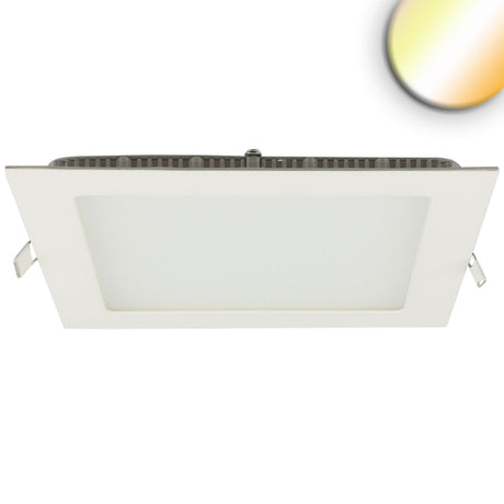 LED Downlight 18W eckig ultraflach weiß 225x225mm ColorSwitch 3000|3500|4000K dimmbar - Beleuchtung