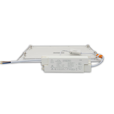 LED Downlight, 24W, eckig ultraflach weiß, 300x300mm, ColorSwitch 3000|3500|4000K, dimmbar