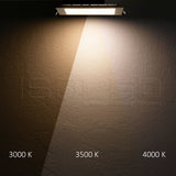 LED Downlight 24W eckig ultraflach weiß 300x300mm ColorSwitch 3000|3500|4000K dimmbar - Beleuchtung