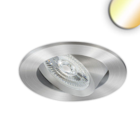 LED Einbauleuchte Slim68 Alu gebürstet rund 6W|6W 24V DC weißdynamisch 2700-5700K - Beleuchtung