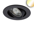 LED Einbauleuchte Slim68 Alu schwarz rund 6W|6W 24V DC weißdynamisch 2700-5700K - Beleuchtung