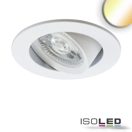 LED Einbauleuchte Slim68 Alu weiß rund 6W|6W 24V DC weißdynamisch 2700-5700K - Beleuchtung