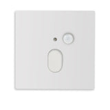 Cover Aluminium eckig 1 weiß, für Wandeinbauleuchte Sys-Wall68 mit PIR Sensor