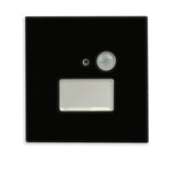 Cover Aluminium eckig 3 schwarz, für Wandeinbauleuchte Sys-Wall68 mit PIR Sensor