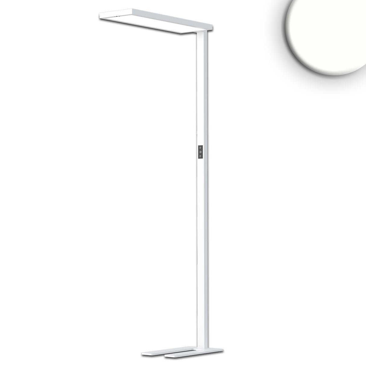 LED Office Pro Stehleuchte Up&Down 80W + 20W Weiß UGR<19 neutralweiß Touch-Dimm - Beleuchtung
