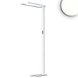 LED Office Pro Stehleuchte Up&Down 80W + 20W silber UGR<19 neutralweiß Touch-Dimm - Beleuchtung