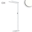LED Office Pro Stehleuchte Up&Down 80W + 20W Weiß UGR<19 neutralweiß Touch-Dimm CH-Stecker - Beleuchtung