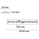 LED HEQ919/960 Linear CCT Flexband 24V DC 7W ww + 7W kw IP20 5m Rolle 256 LED/m - Beleuchtung