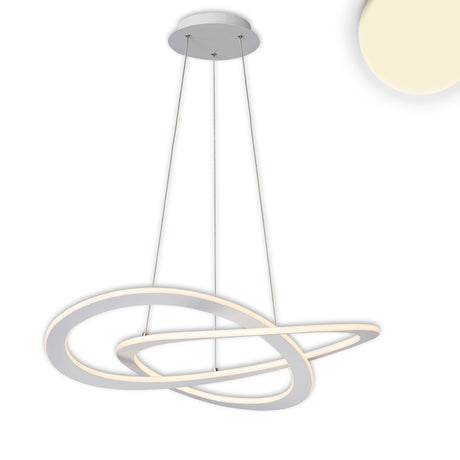 LED Hängeleuchte Design 600 weiß 40W rund 3000K dimmbar - Beleuchtung