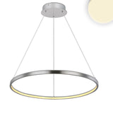 LED Hängeleuchte Ring 29W silber warmweiß - Beleuchtung