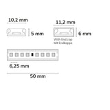LED AQUA940 PU Linear Flexband 24V DC 12W IP68 4000K 135 lm/W 5m Rolle 160 LED/m - Beleuchtung