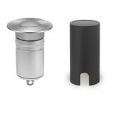 LED Bodeneinbaustrahler rund 55mm Edelstahl 12-24V IP67 3W 10° warmweiß - Beleuchtung