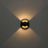 LED Bodeneinbaustrahler rund 2SIDE 60mm schwarz 12-24V IP67 3W 60° warmweiß - Beleuchtung